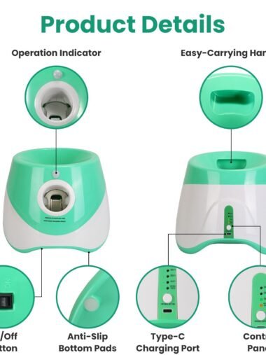 Ball Launcher Included 6 Tennis Balls